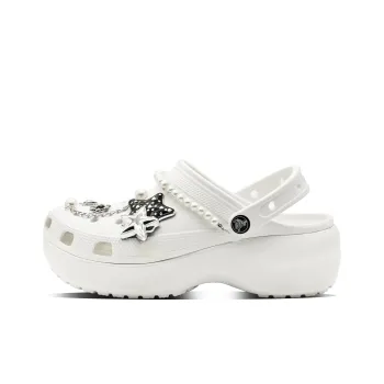 Crocs Classic Platform Clog Star Clogs Unisex White