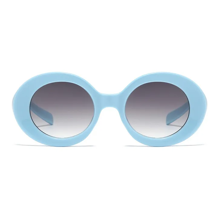 PSACSS Plate Frame Oval Sunglasses Unisex-1