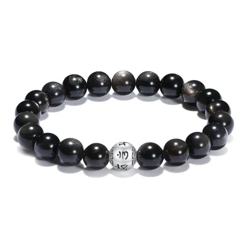 PUTUOSHANWENCHUANG Glass Cat Eye Bracelets Unisex
