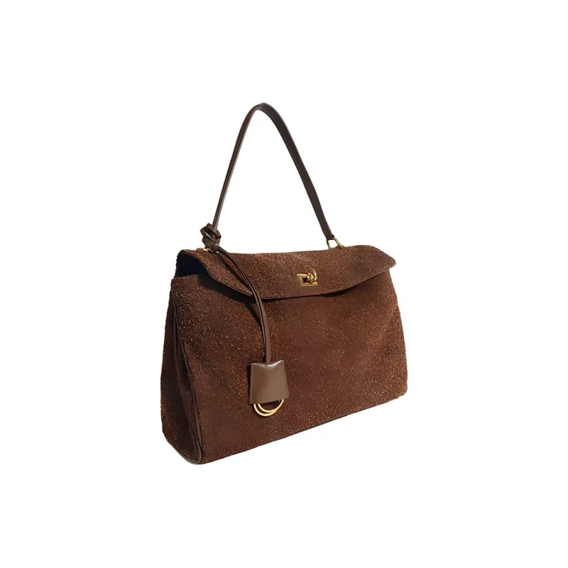 Bullrun Snowflake Brushed Matte Shoulder Bag, Crossbody Bag, Handbag Regular Women's Mocha-1
