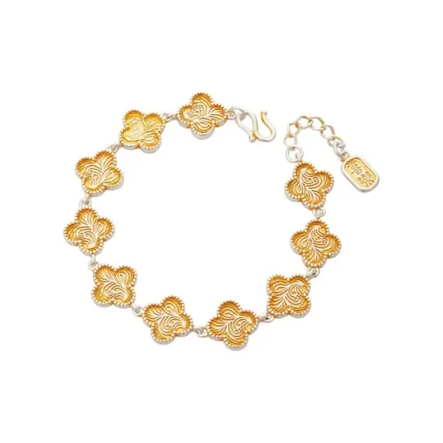YUOFFICIAL 999 Fine Silver Bracelets Unisex