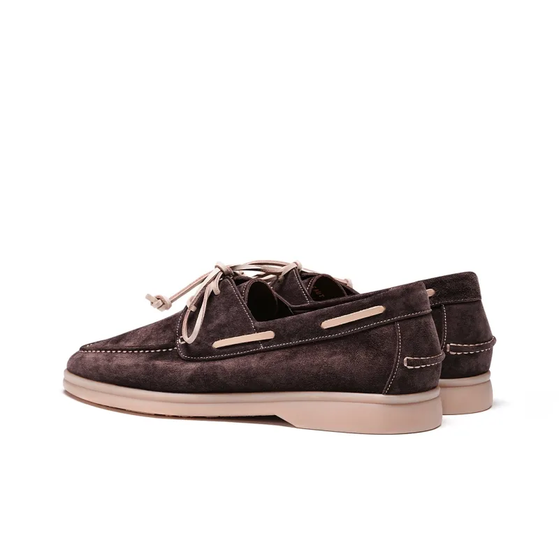 TRUFFAUT Breathable Soft Sole Loafers Boat Shoes Men's-16