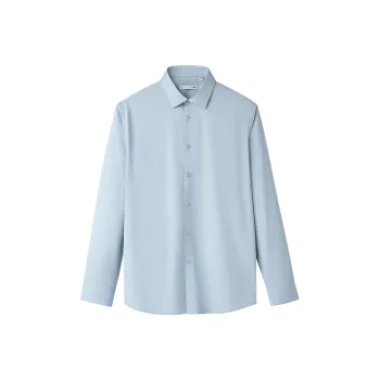 HLA Shirts Men Blue Gray 72