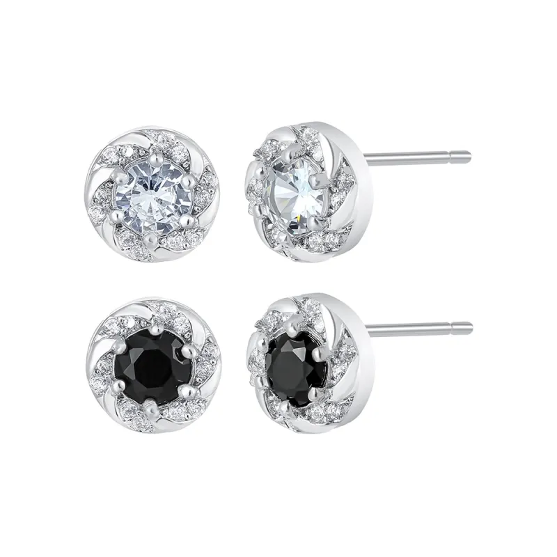 MISS XIA JWY S925 Silver Stud Earrings Unisex-2