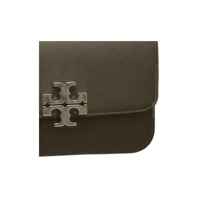 TORY BURCH Eleanor Textured Cow Leather Portable Crossbody Bag Shoulder Bag Small Size Women's Dark Brown-2