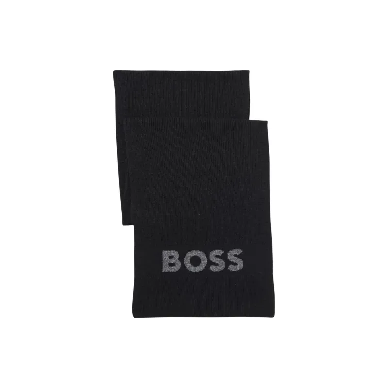 HUGO BOSS Knit Scarves Men's Black-1