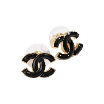 CHANEL Cc Logo Earrings