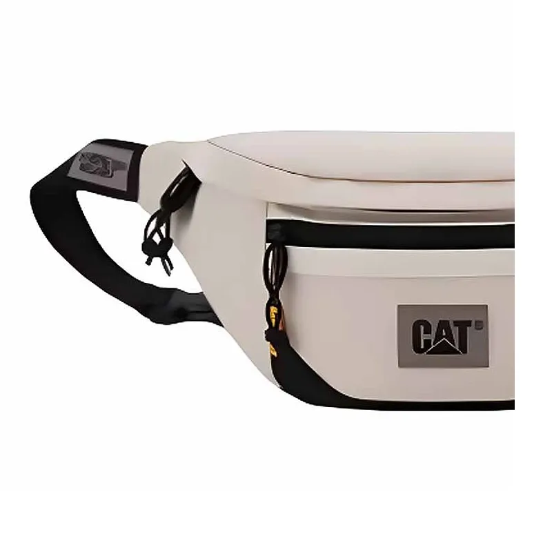 CAT Polyester Backpack, Crossbody Bag Unisex Ecru-4