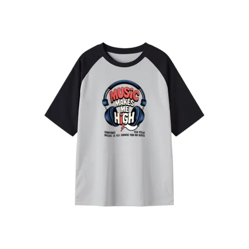 FAIRWHALE Drop Shoulder Sleeve T Shirt Women's