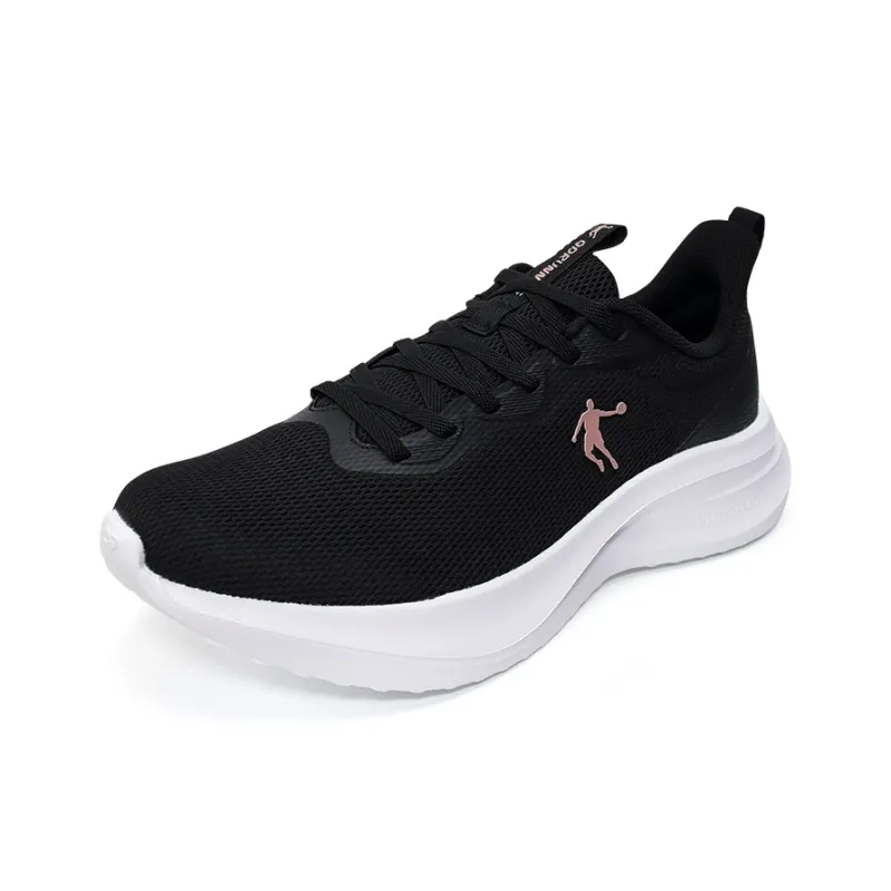 QIAODAN Running Shoes Women's Black Gold White-2