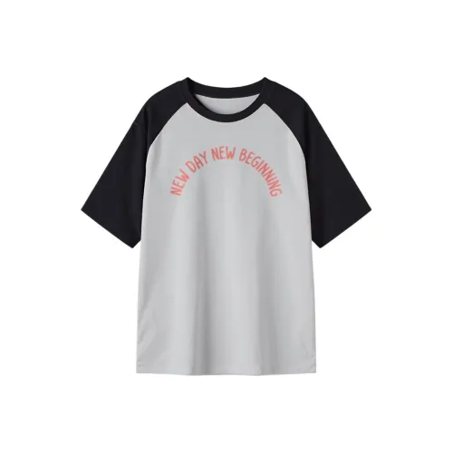 FAIRWHALE Drop Shoulder Sleeve T Shirt Women's