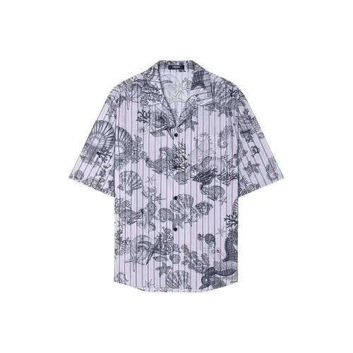 VERSACE Coral Theatre Striped Shirt
