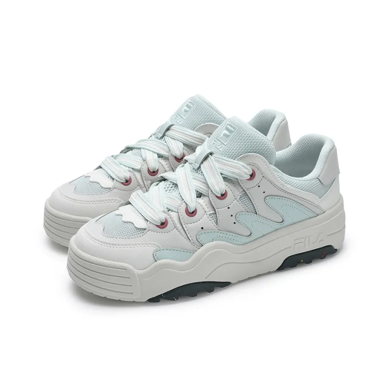 FILA Rosetta Low Top Skateboard Shoes Women's Beige Green-2