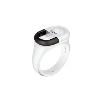 DIOR Silver, Ruthenium Rings Unisex Silver
