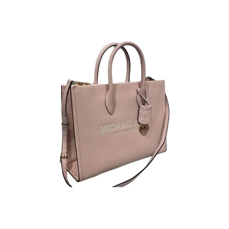 MICHAEL KORS Mirella Leather Tote Bag Shopping Bag Handbag Shoulder Bag Crossbody Bag Medium Size Women's Pink-2