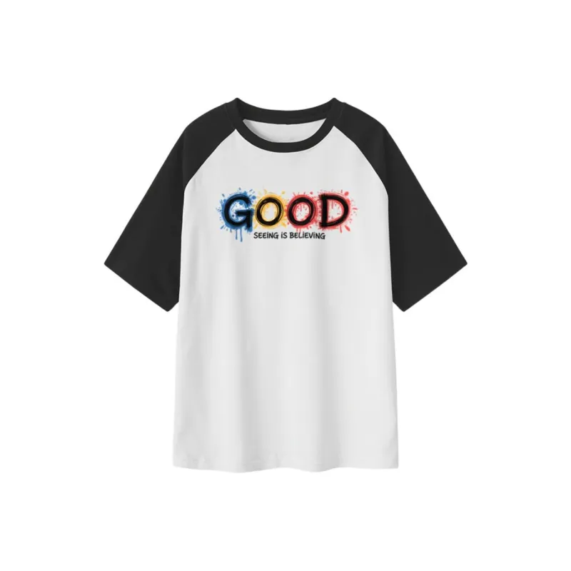 FAIRWHALE Drop Shoulder Sleeve T Shirt Women's-4