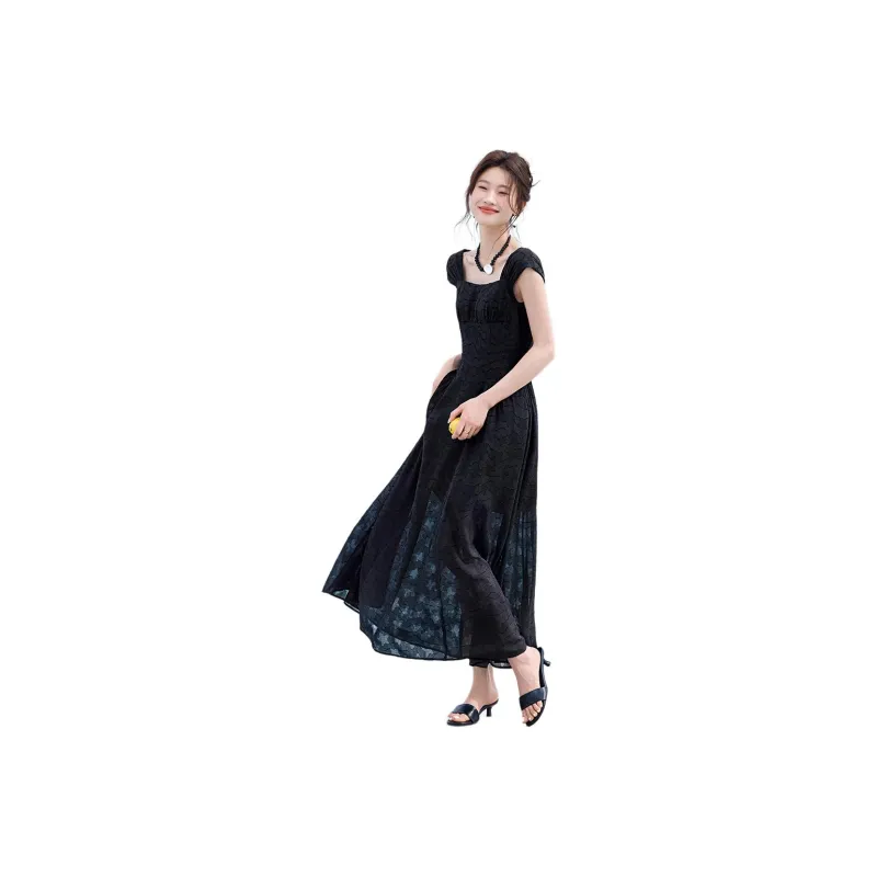 Mo Han Yi Mei Long Sleeved Dress Women's-0