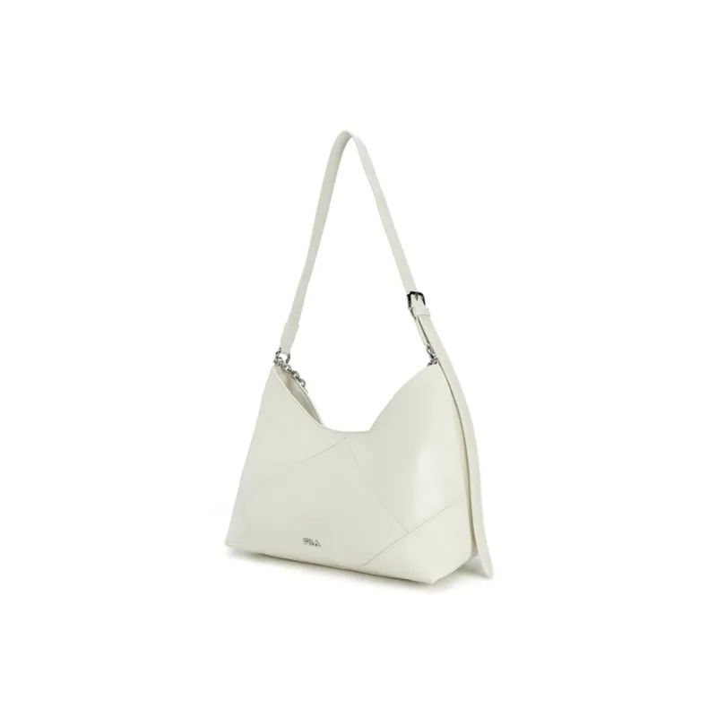 FILA Polyurethane With Synthetic Leather Shoulder Bag Women's Cloud White-1