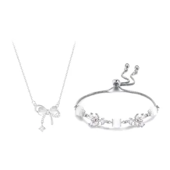 I&YOU Glass Cat Eye Necklaces Women's