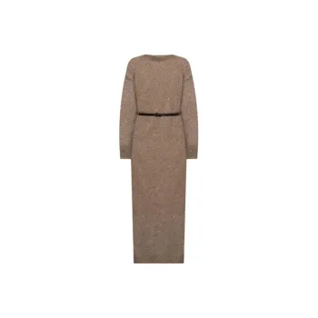 Brunello Cucinelli Open knit Midi Dress