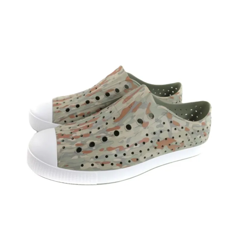 Native Shoes Jefferson PRINT Clogs Unisex Green Camouflage-1