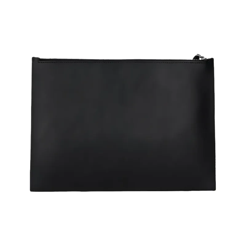 KENZO Cow Leather Handbag Clutch Men's Black-3