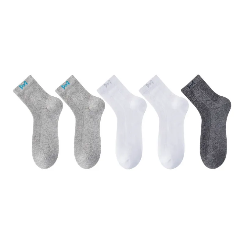 MIIOW Cool One Summer Series Mid Calf Socks Men's 5 Pack-9
