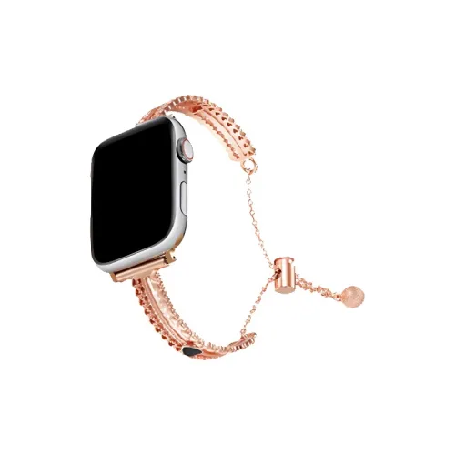 ZHENGGUANG Watch Band Apple Compatibility Woolen, Genuine Leather Material