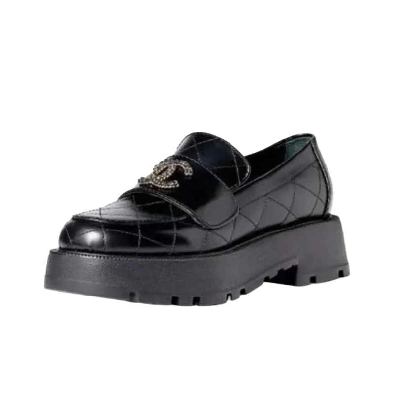 CHANEL 24B Loafers Women's Black-2