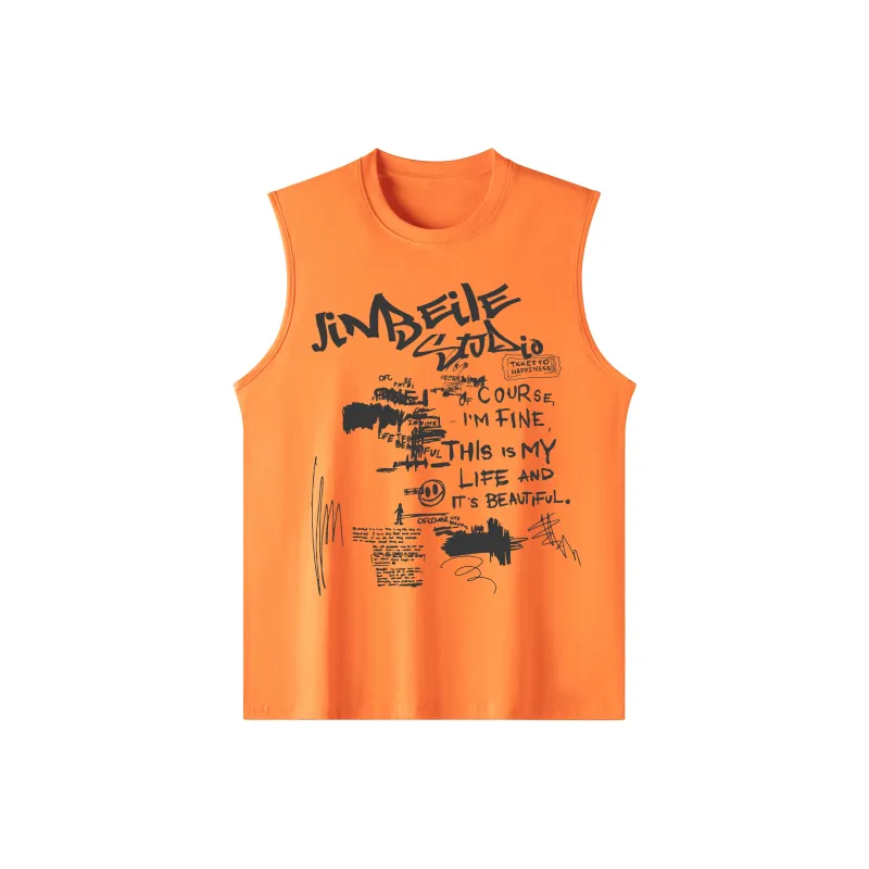 JINBEILE Tank Tops Unisex-14