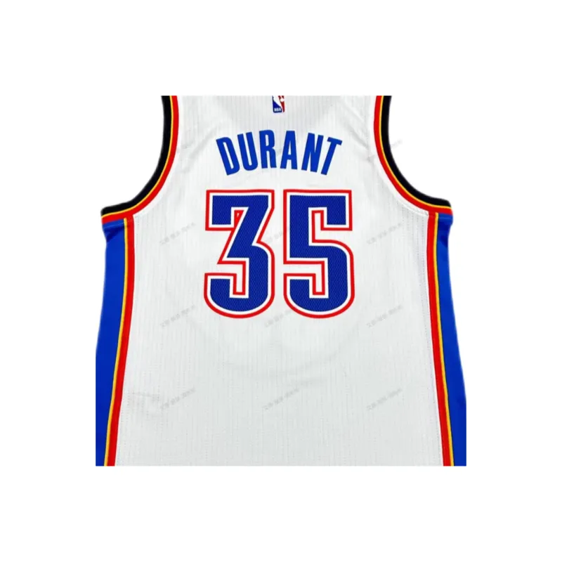 Adidas x NBA KD Oklahoma City Thunder Basketball Jersey Unisex White-3