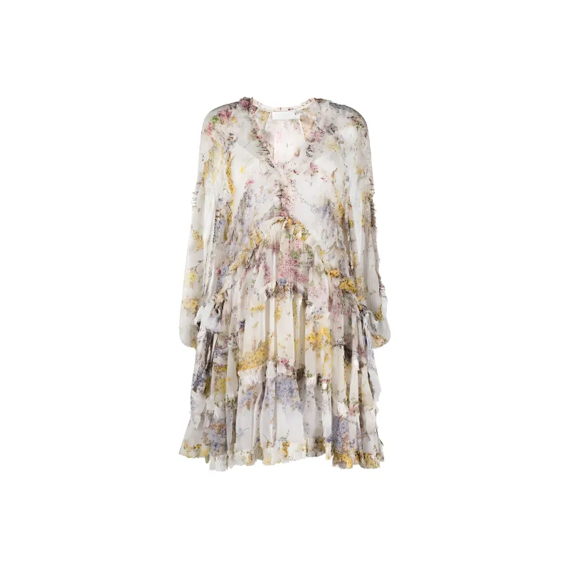 Zimmermann Long Sleeved Dresses Women's White-0