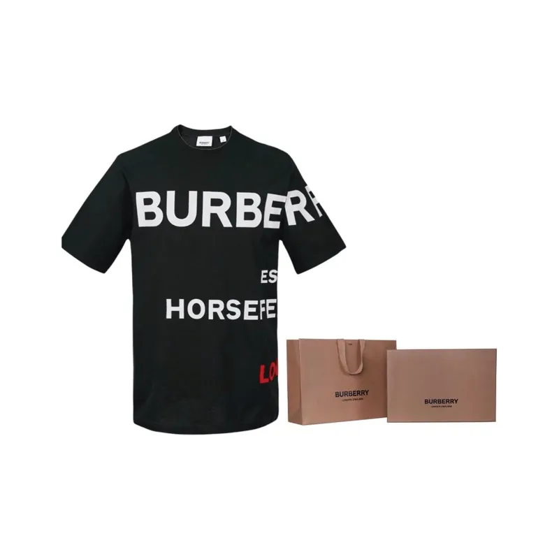 Burberry Horseferry Print Cotton T shirt-7