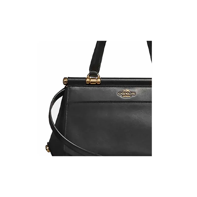 COACH Grace Leather One Shoulder Handbag Women's Black-2