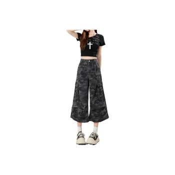MPOX Denim Shorts Women's Camouflage