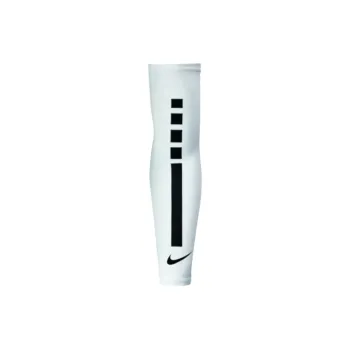 Nike Polyester, Polyurethane, Silicone Sun Protection Sleeves Unisex White