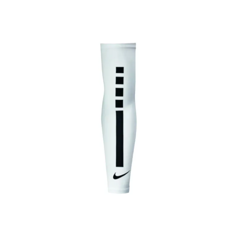 Nike Polyester, Polyurethane, Silicone Sun Protection Sleeves Unisex White-0