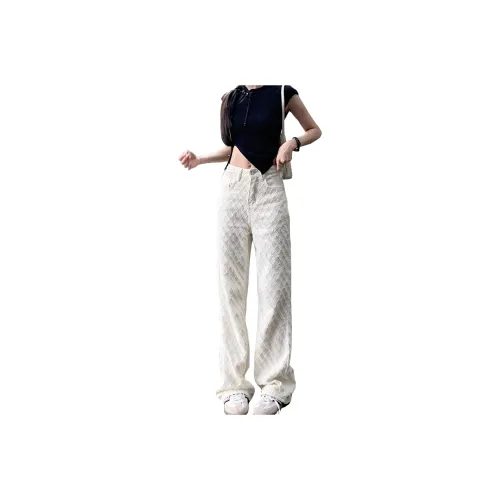 LCEVHZ'S Jeans Women's Apricot