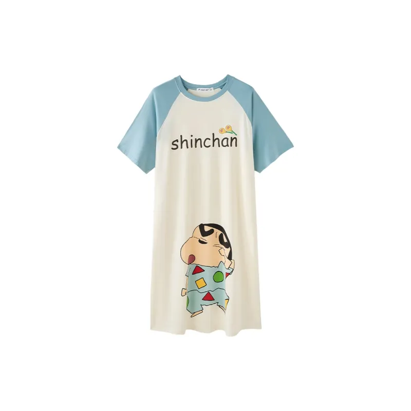 QINZUIMAO x Crayon Shinchan/, Nightgown Women's-0