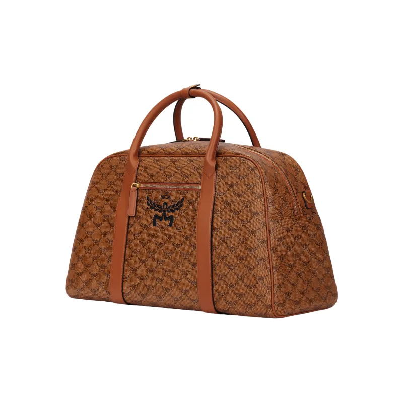 MCM Ottomar Nappa Leather Handbag, Shoulder Bag, Crossbody Bag Extra Large Women's Cognac-1