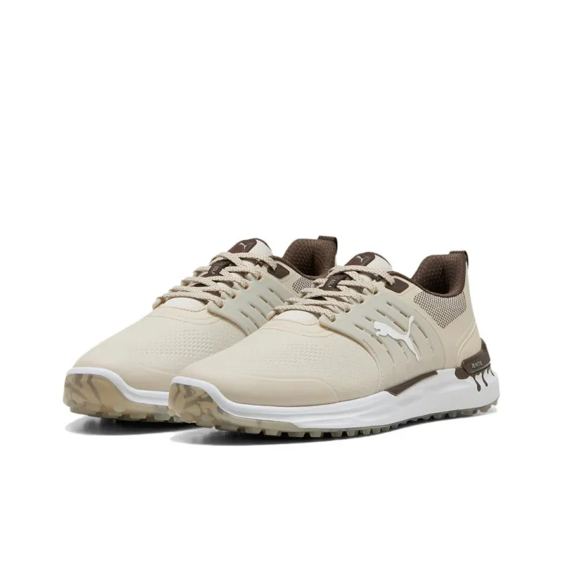PUMA IGNITE ELEVATE 2 Slip Resistant And Breathable Low Top Golf Shoes Men's Brown-2
