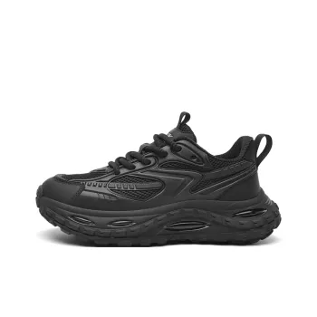 FAIRWHALE Height Increasing Low Top Chunky Sneakers Men's Black
