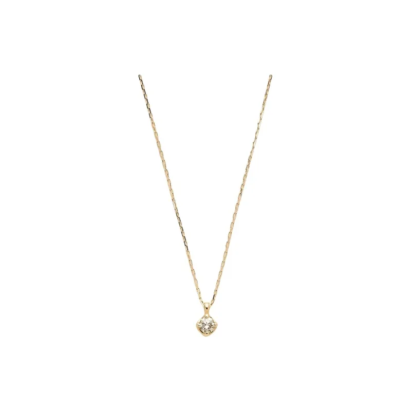 Agete 9K Gold Necklaces Unisex Gold-0