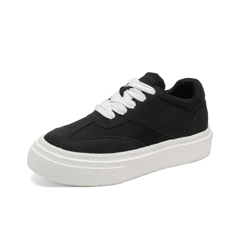 Dounkol Low Top Skateboard Shoes Unisex Black-1