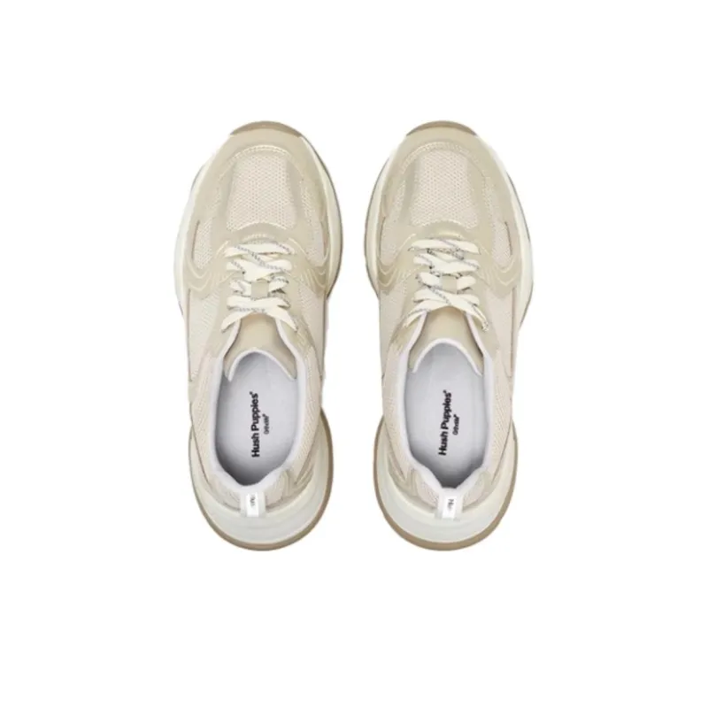 Hush Puppies SPORT Collection Cushioning Low Top Chunky Sneakers Women's Gold-4