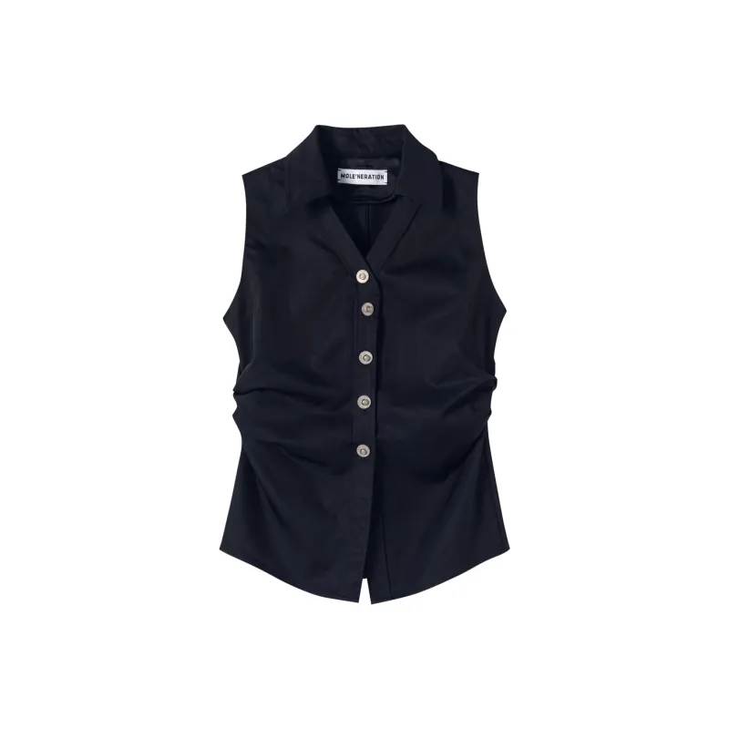 MOLE'NERATION Vests Women's Ink Black-0