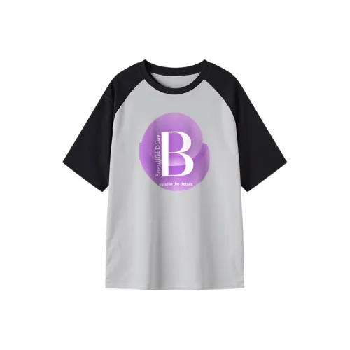 FAIRWHALE Drop Shoulder Sleeve T Shirt Women's