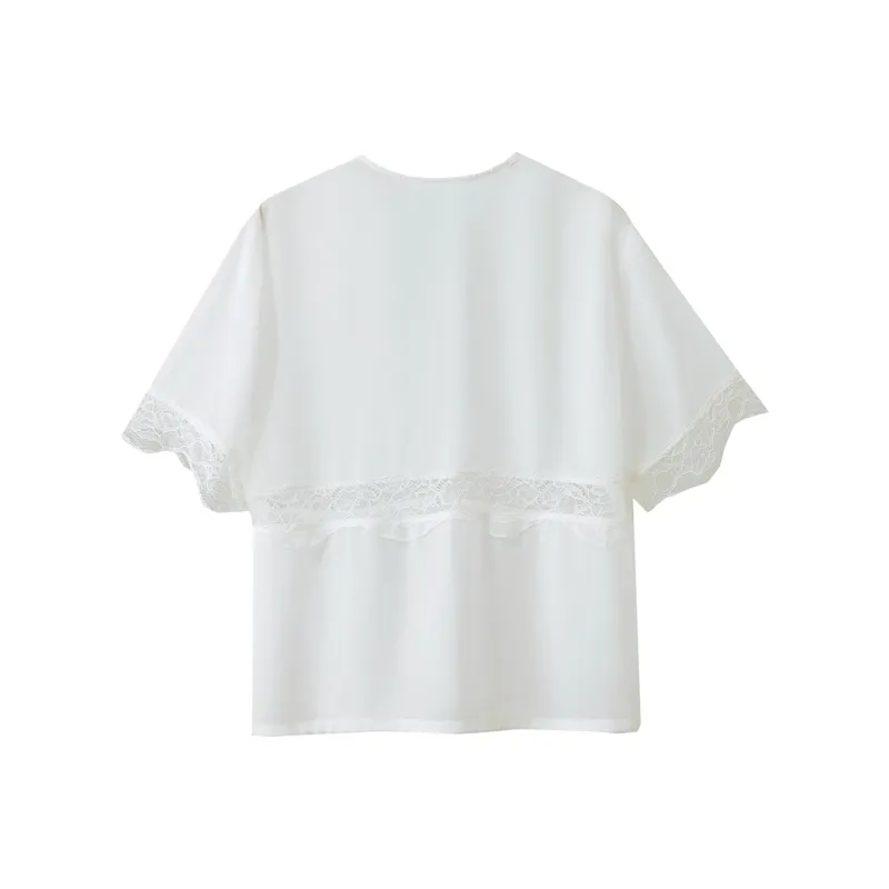 AMII Chiffon Shirts Women's Ecru-1