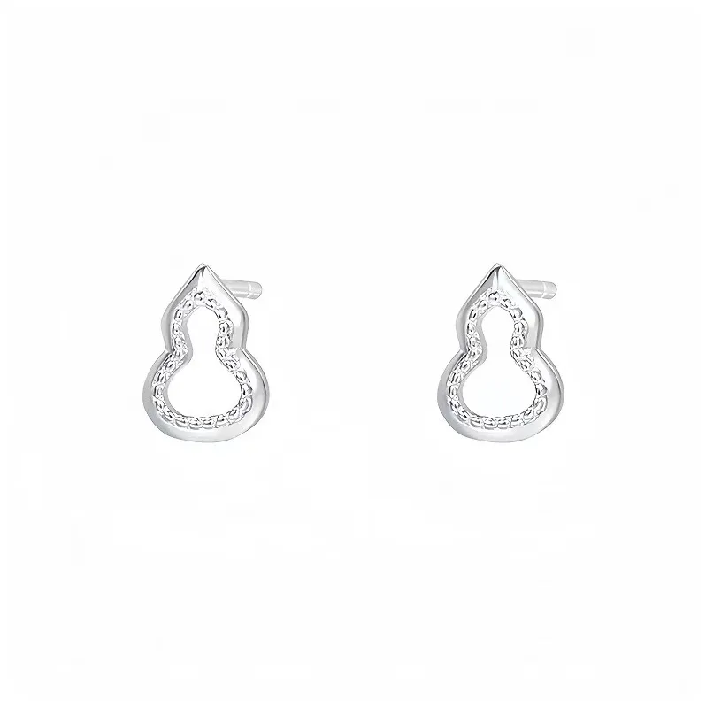 KOOGIS 999 Fine Silver Stud Earrings Unisex-0