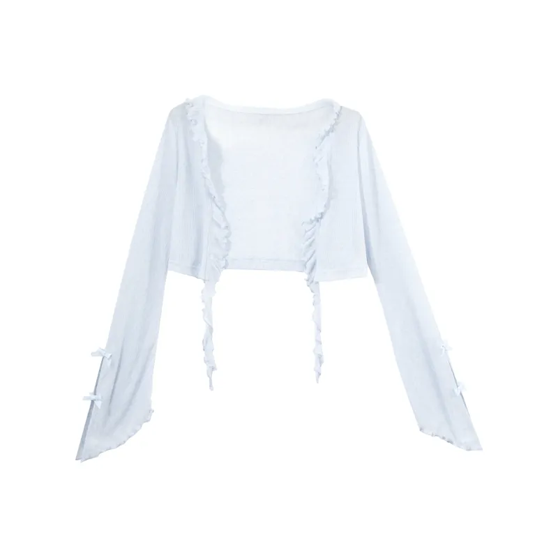 SNBL Cropped Coats Women's Blue-0